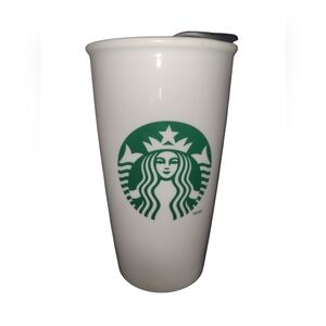 Starbucks White and Green Tumbler